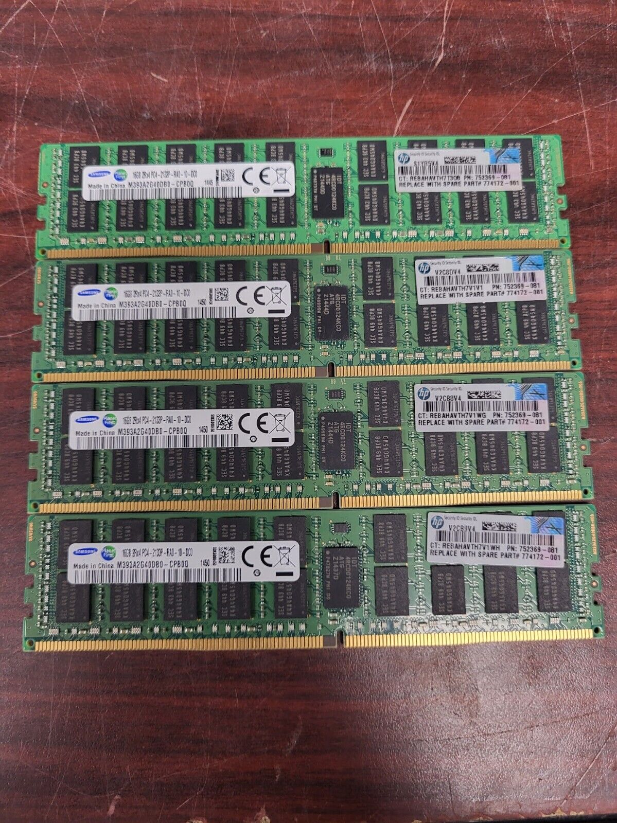 Samsung (4 X 16GB) 64GB 2Rx4 PC4-2133P-RA0-10-DC0 Registered ECC Memory #73