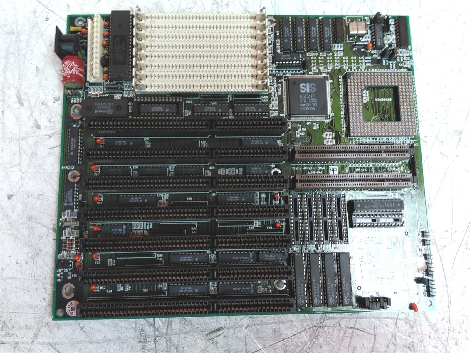 Corroded DTK PKM-0037S Vintage Motherboard No CPU No RAM AS-IS