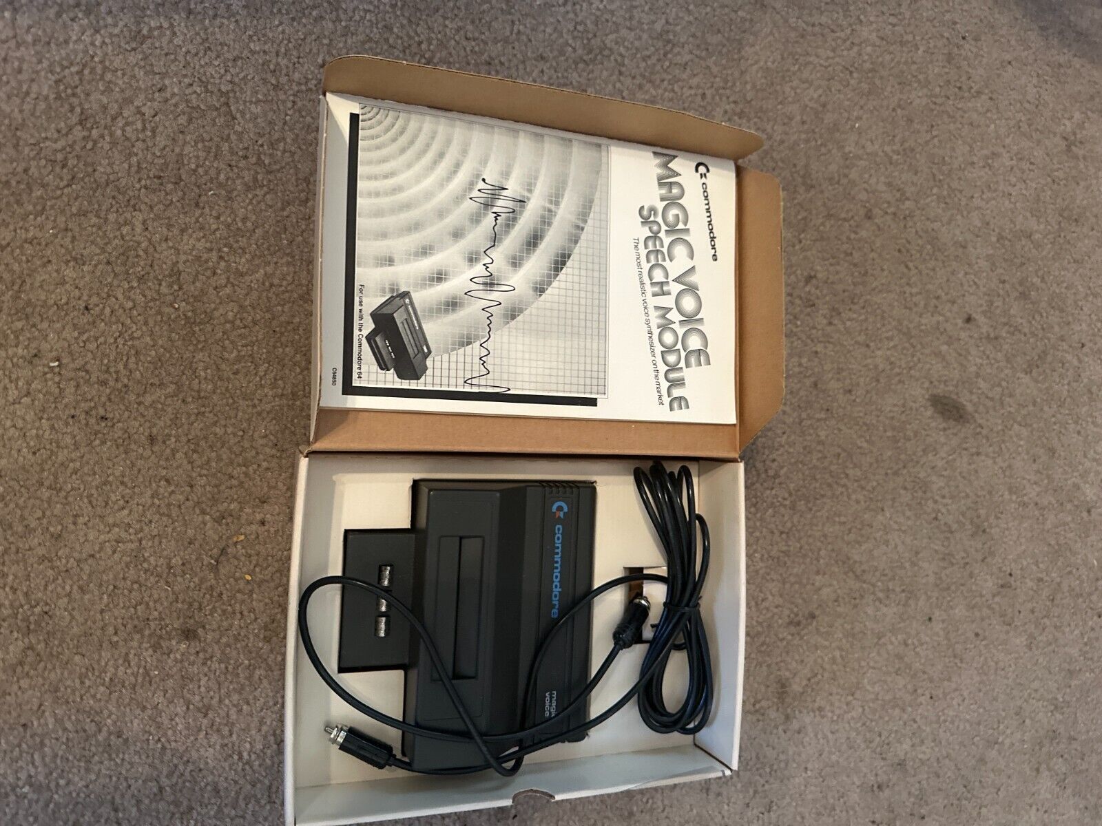 Magic Voice Speech Module For Commodore 64 C64 W/Box And Manual