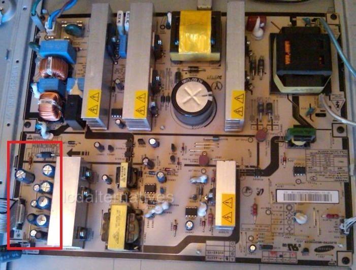 Repair Kit,Samsung LNT4061F Rev2, LCD TV, Capacitors