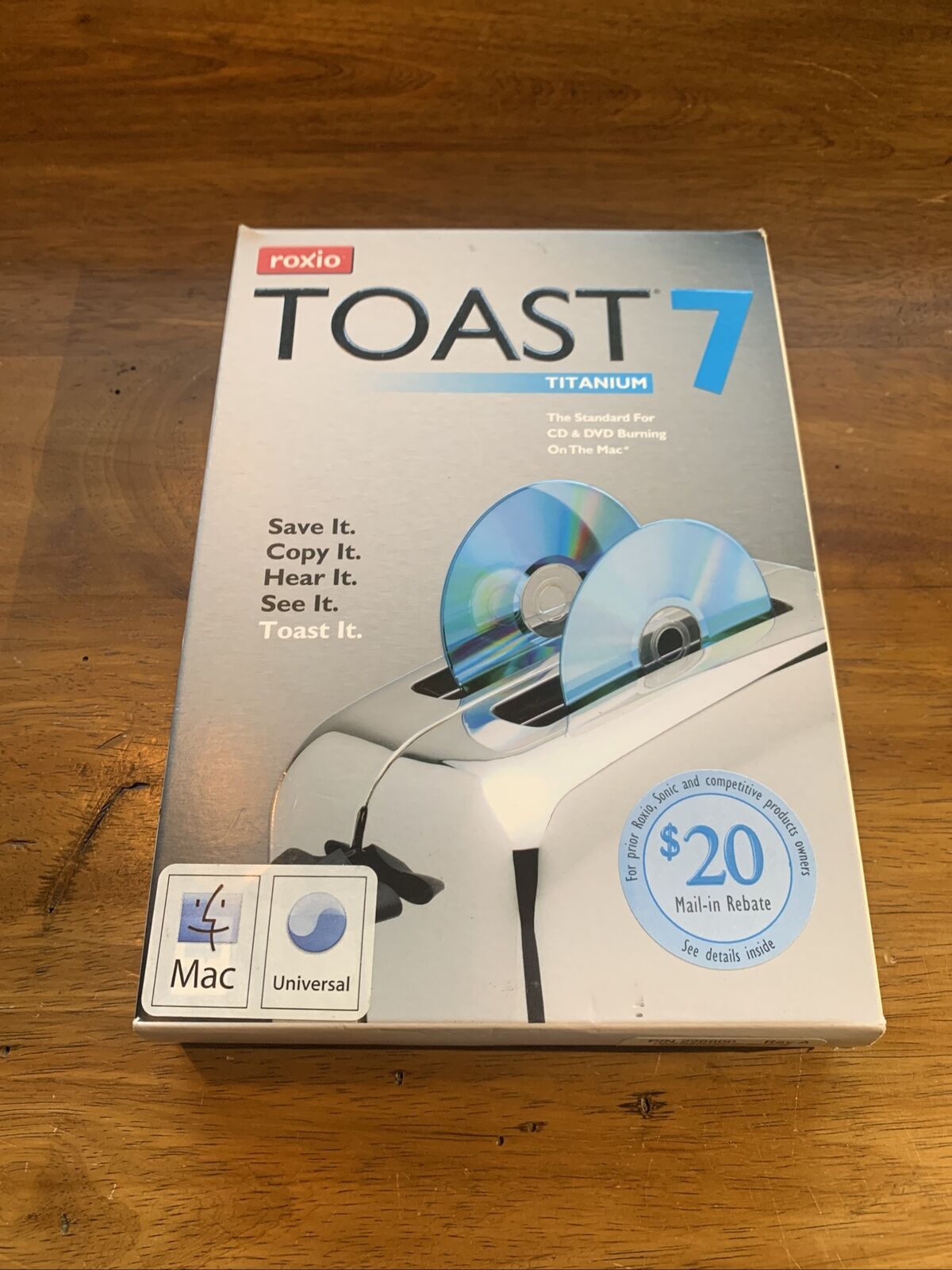 Roxio Toast 7 Titanium (Mac) w/ Serial Product KEY Brand New