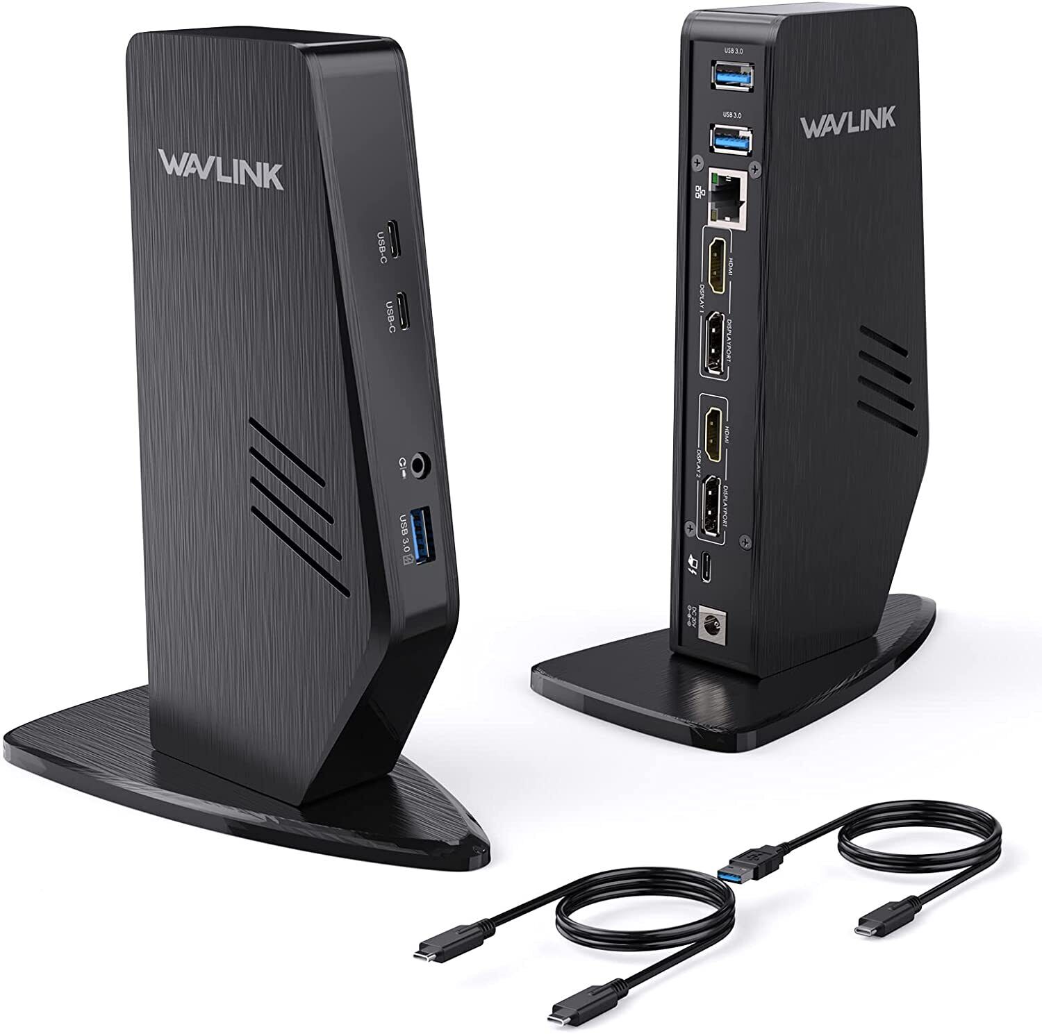 WAVLINK 13-in-1 USB C Docking Station Dual Monitor 65W Charging 4K Displays