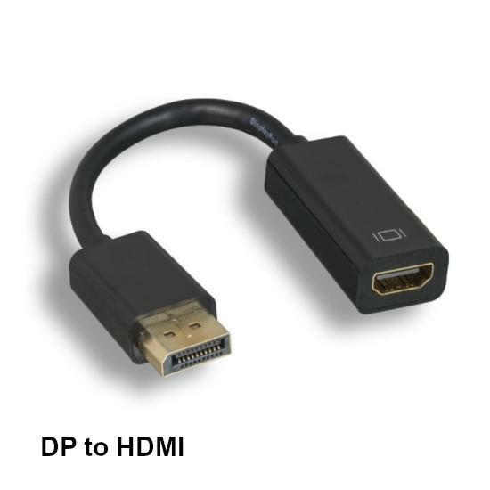 KNTK DisplayPort 1.2 Male to HDMI 1.3 Female Adapter Cord no Latch 1080P HDTV