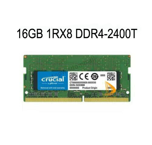 16GB Crucial 16G 1RX8 DDR4 PC4-2400T PC4-19200S SO-DIMM Laptop Memory RAM &^AF