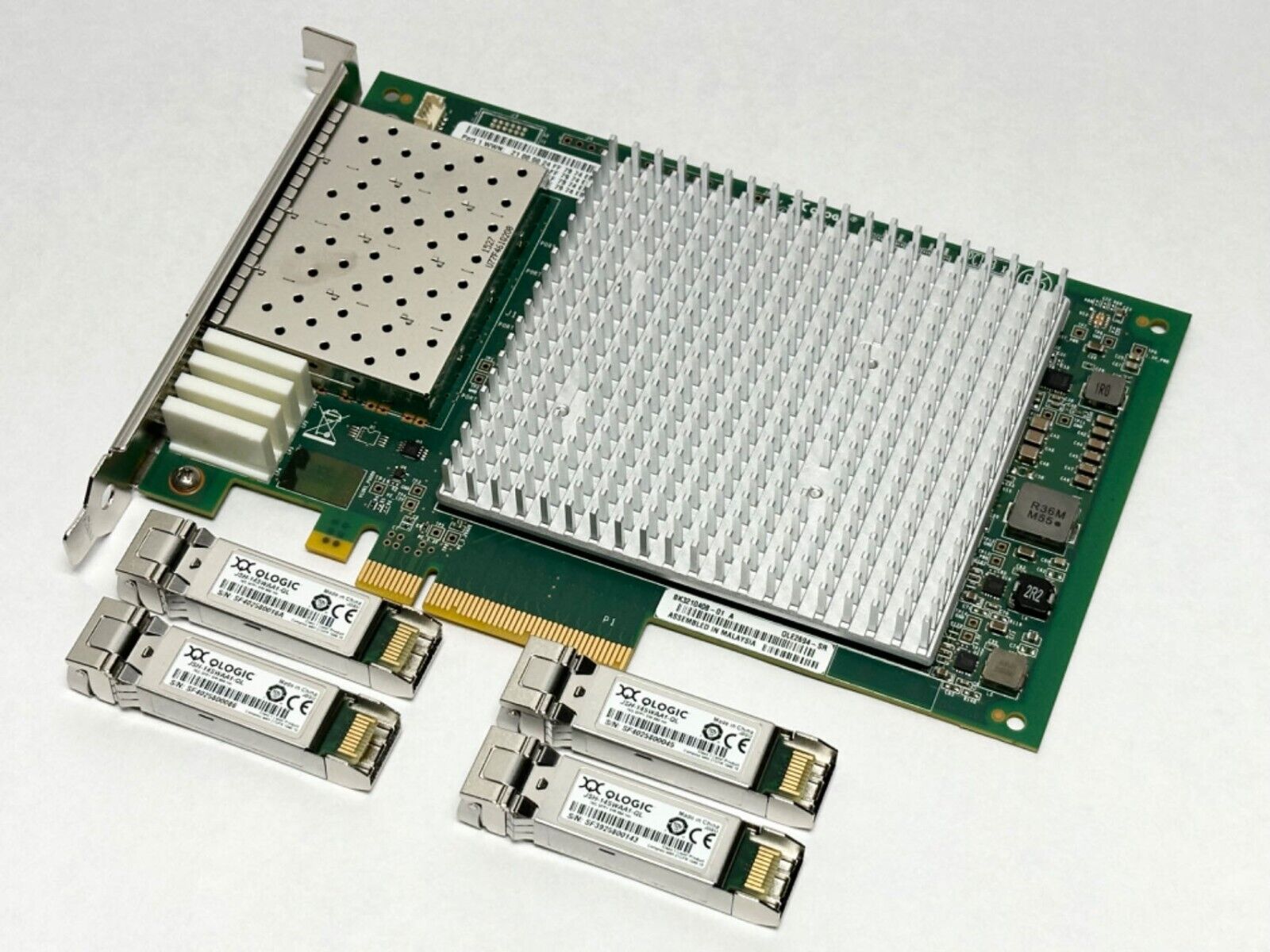 QLogic QLE2694-SR 16Gbs Quad Port PCI Express Gen3 x16 HBA Card w/ SFP