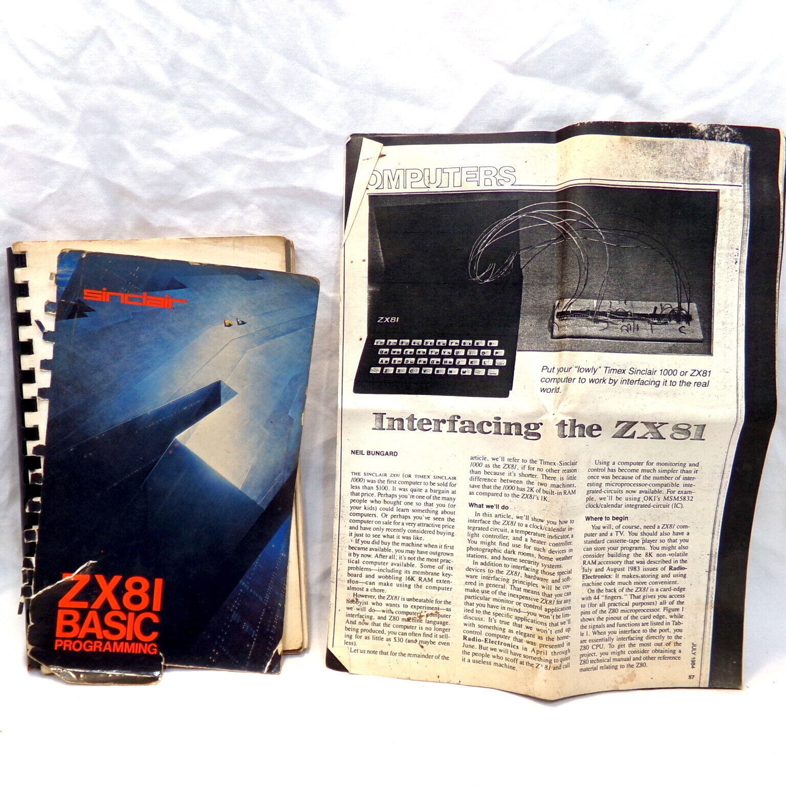 ZX81 Basic Programming Book for Vintage Sinclair Computer 1981