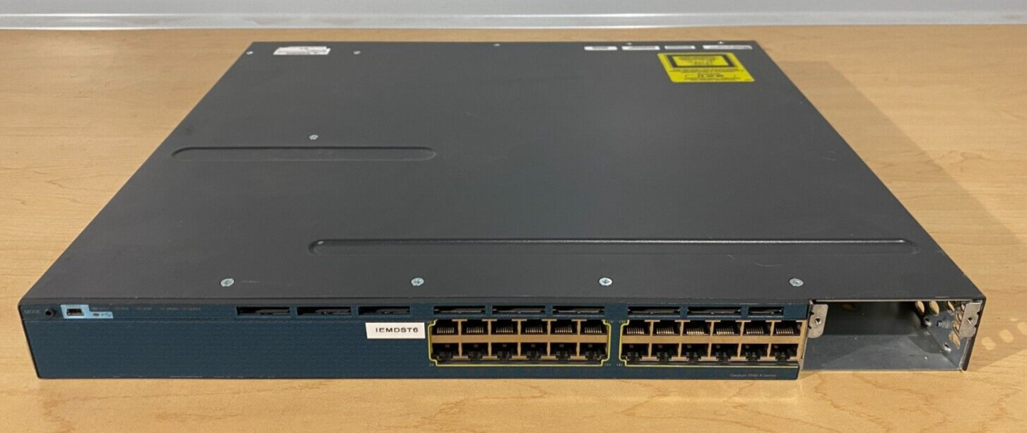 Cisco Catalyst 3560X 24-Port Gigabit Ethernet Network Switch WS-C3560X-24T-S V02