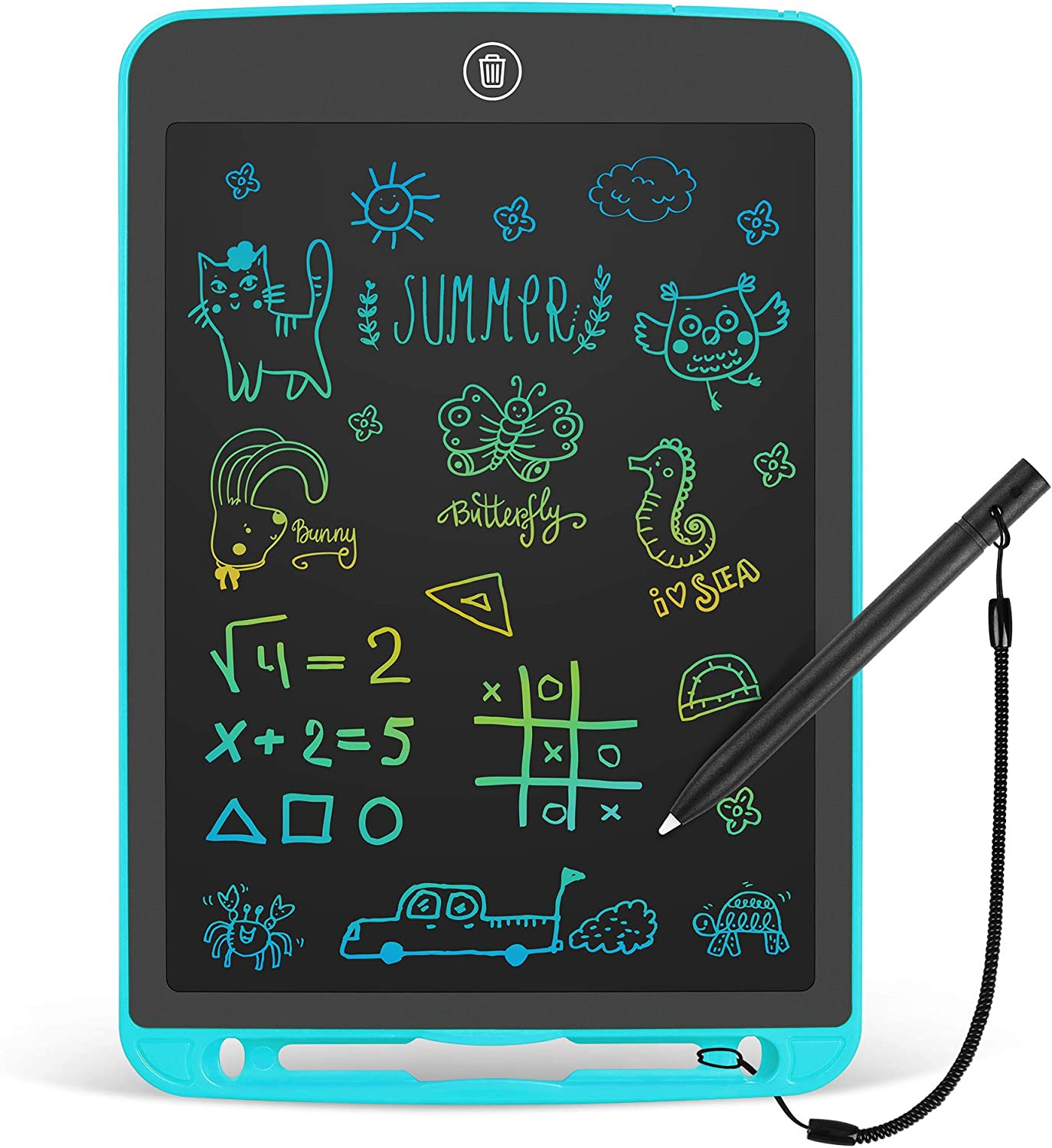 LCD Writing Tablet 10 Inch Toddler Doodle Board,Colorful Drawing Tablet, Erasabl