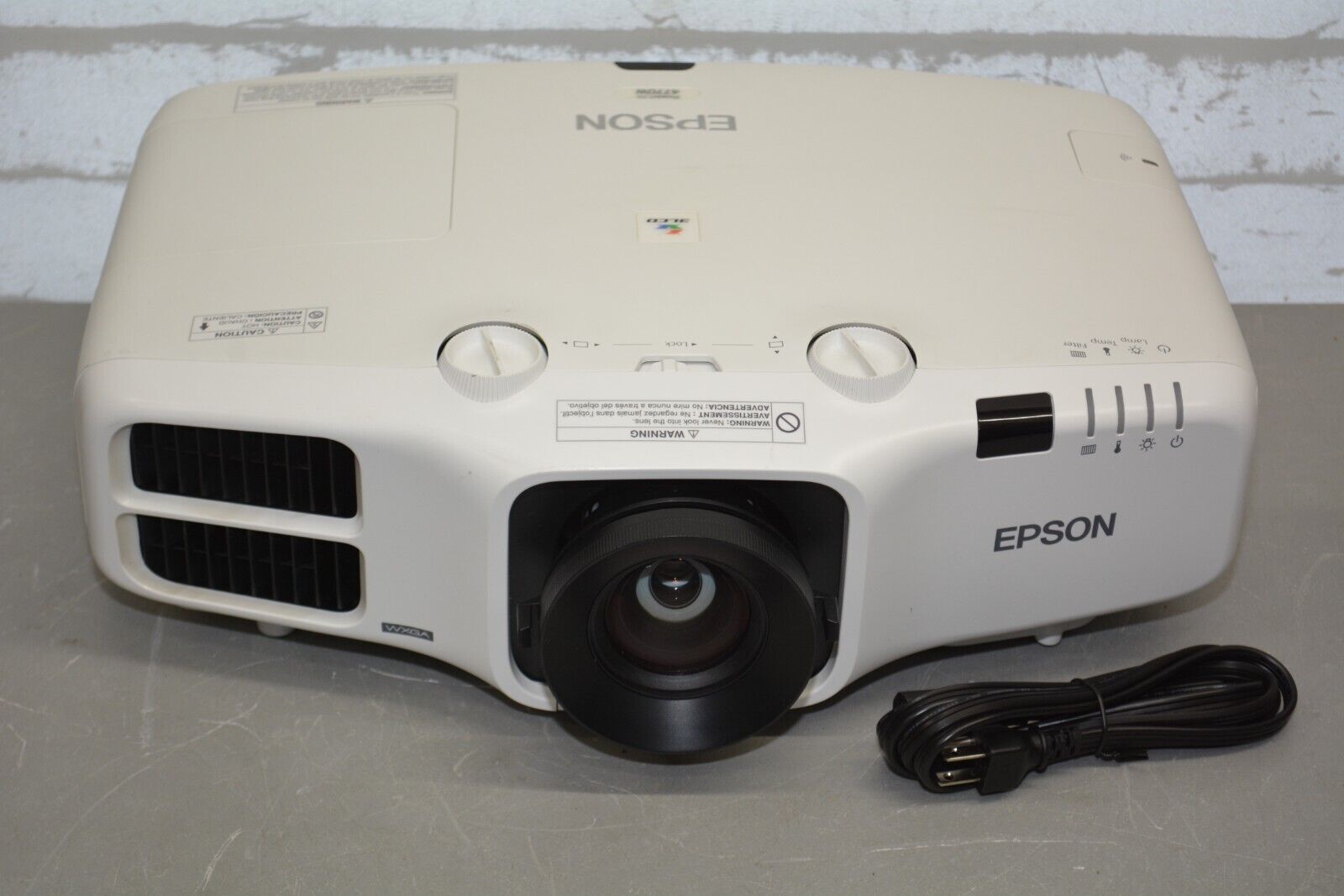 ^ Epson Powerlite 4770W LCD Projector 5000 Lumens 1080p HDMI 3384 Lamp Hours