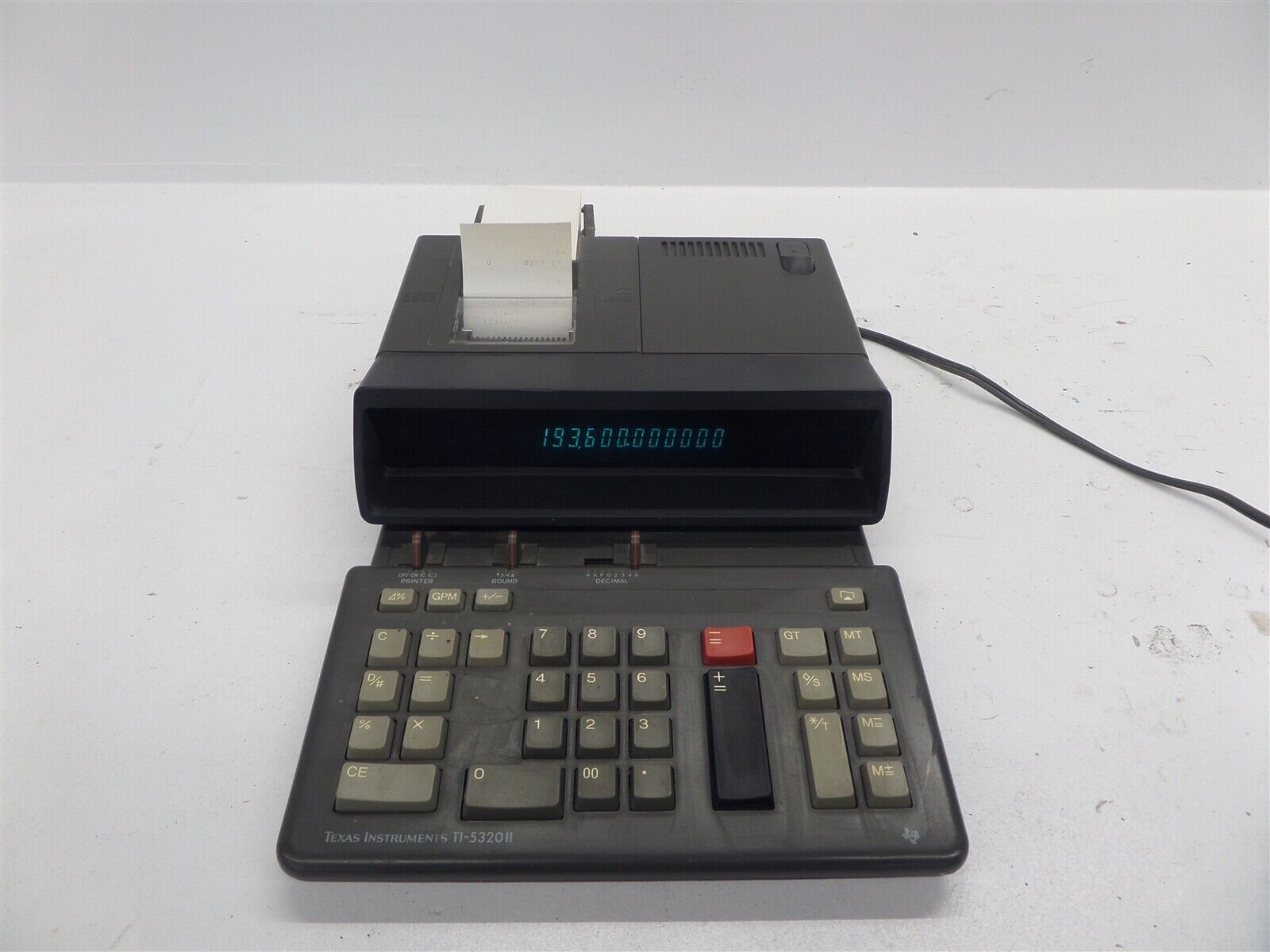 Vintage Texas Instruments TI-5320 II Heavy Duty Commercial Printer Calculator