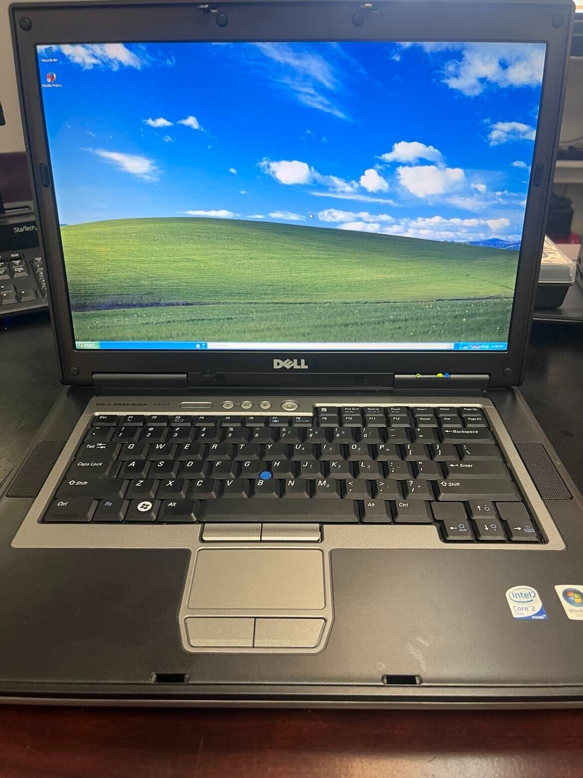 Dell CAD Laptop Duo Windows XP Pro 128gb 4gb Serial Port, Firewire, New Battery