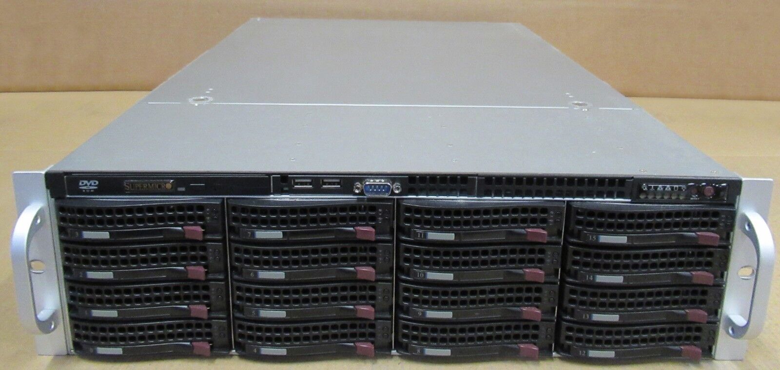 Supermicro SuperChasis CSE-836 1x Xeon E5506 2.13GHz 15.2TB 12GB 3U RAID Server 