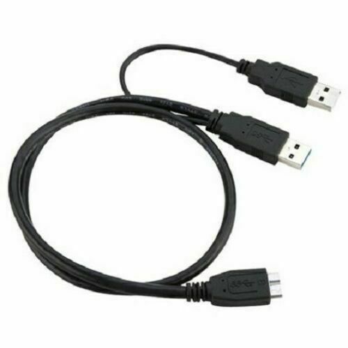 USB 3.0 Male to Micro B Y CABLE adapter cord laptop PC external hard disk drive
