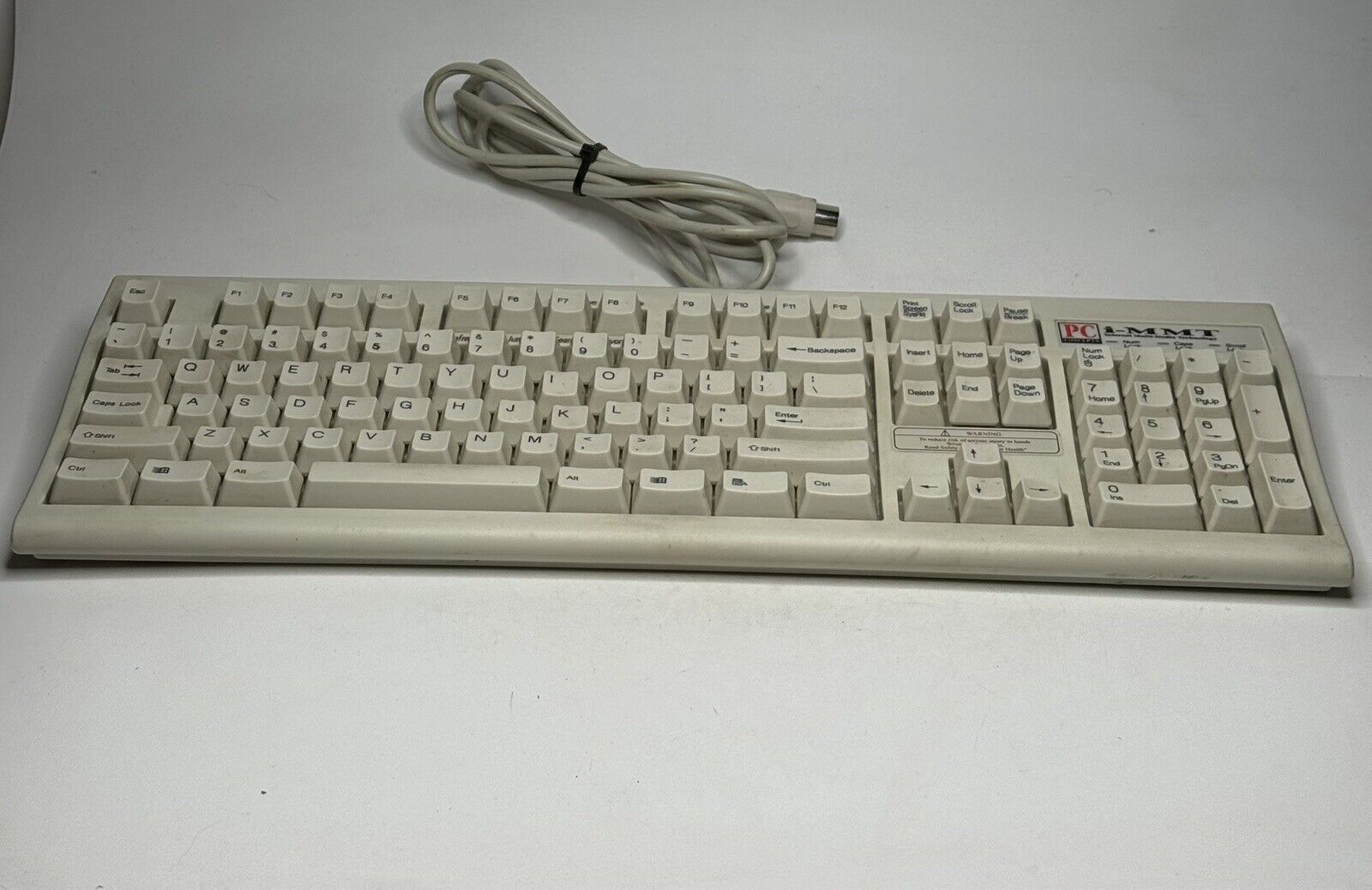 Vintage Computer Keyboard PC Concepts 5-Pin Classic KWD-203 Clicker iMMT