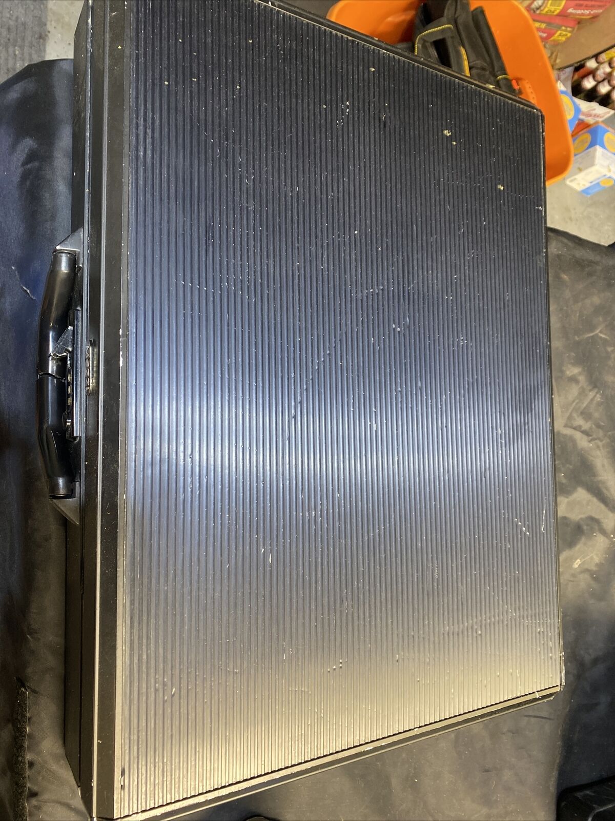 Nice Mezzi Aluminum Hard Briefcase Black Locking Combo Case RARE 21