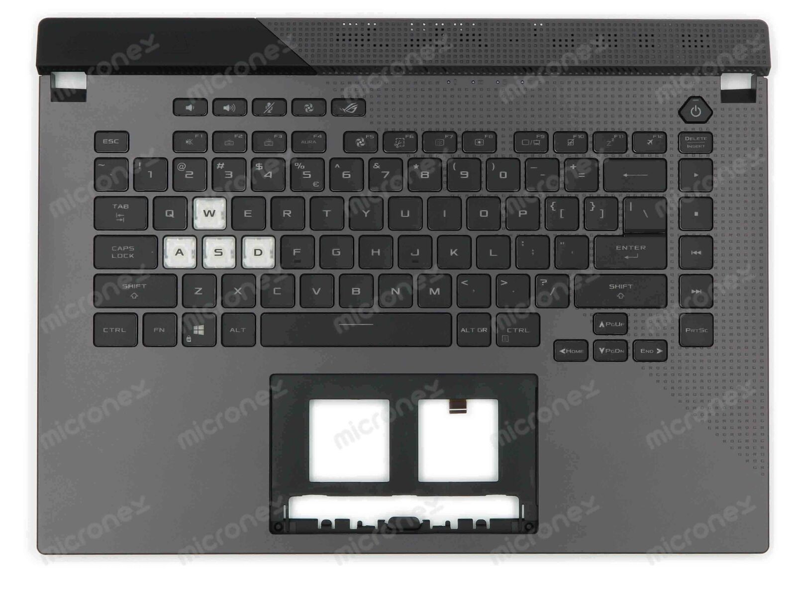 FOR Asus ROG Strix G15 G513QM Palmrest Keyboard LED RGB US-International