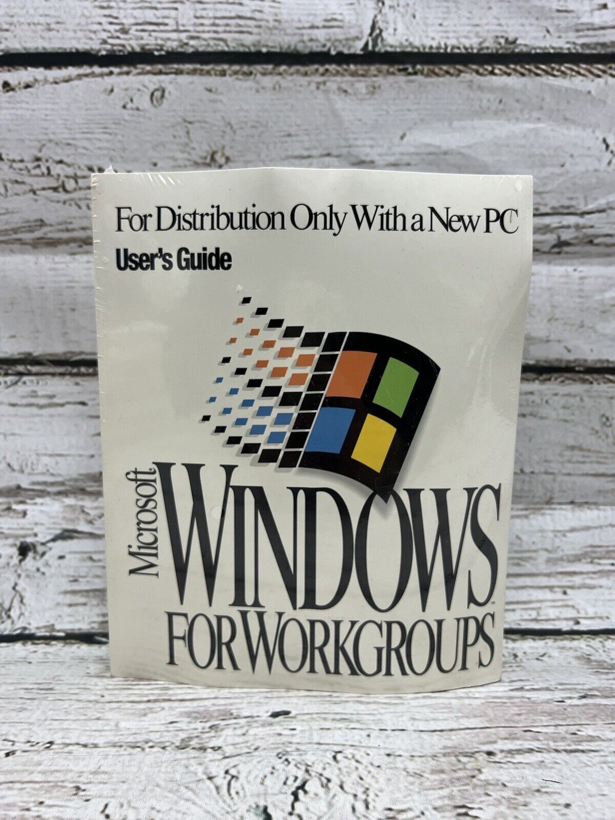 Microsoft Windows For Workgroups User\'s Guide PC 3.5 Disk New Factory Sealead