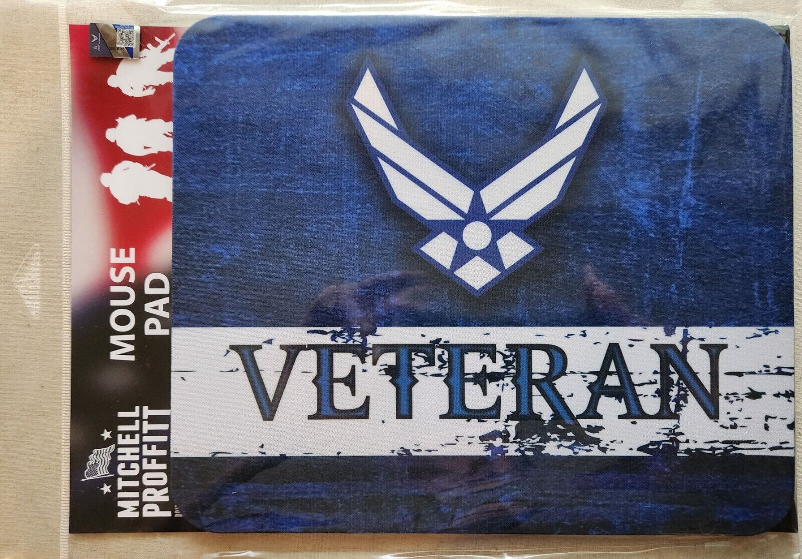 US AIR FORCE VETERAN NEOPRENE MOUSE PAD - MADE IN USA