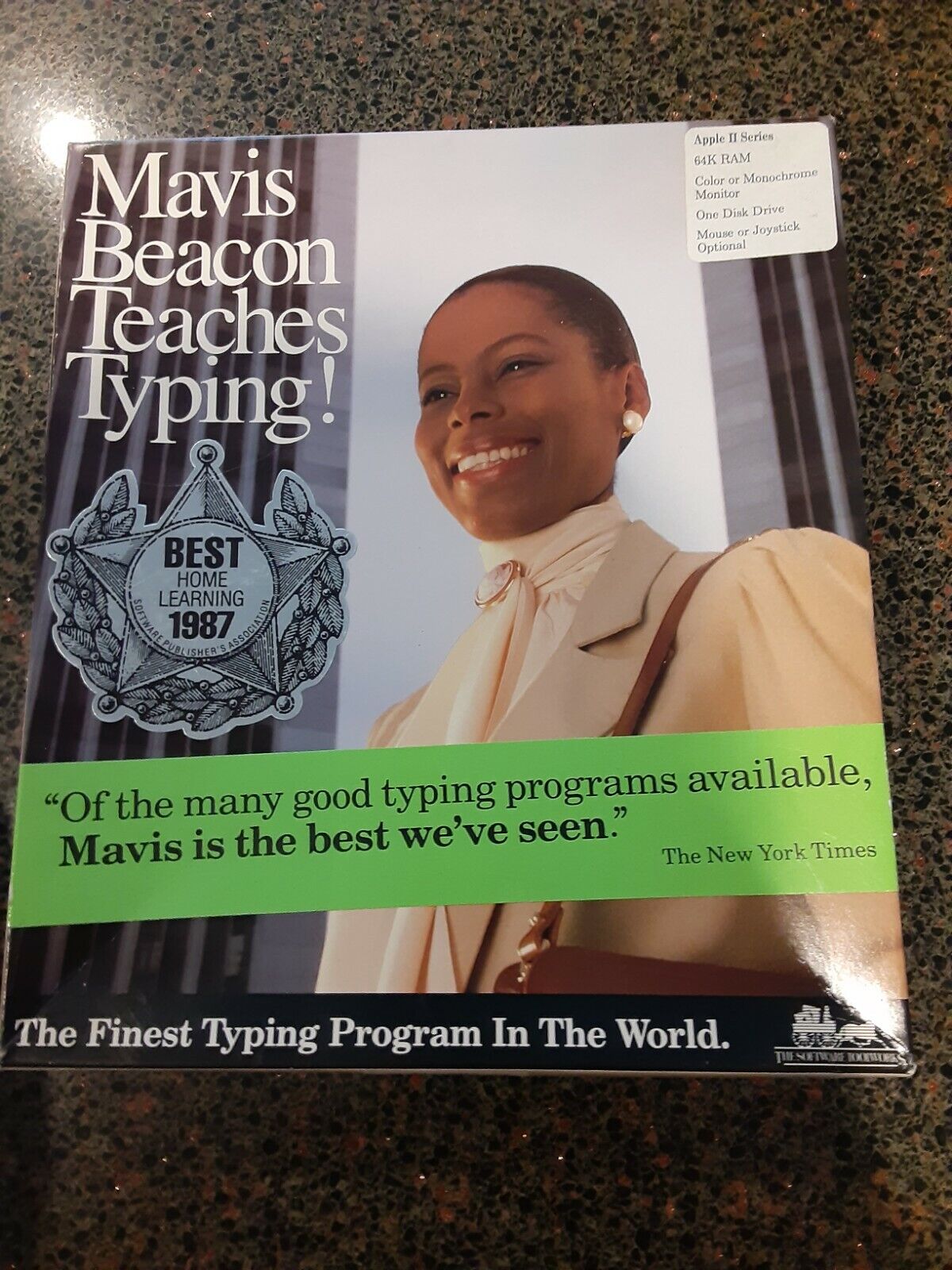 MAVIS BEACON TEACHES TYPING V. 1 1987 Vintage Macintosh Manual Box & Disk