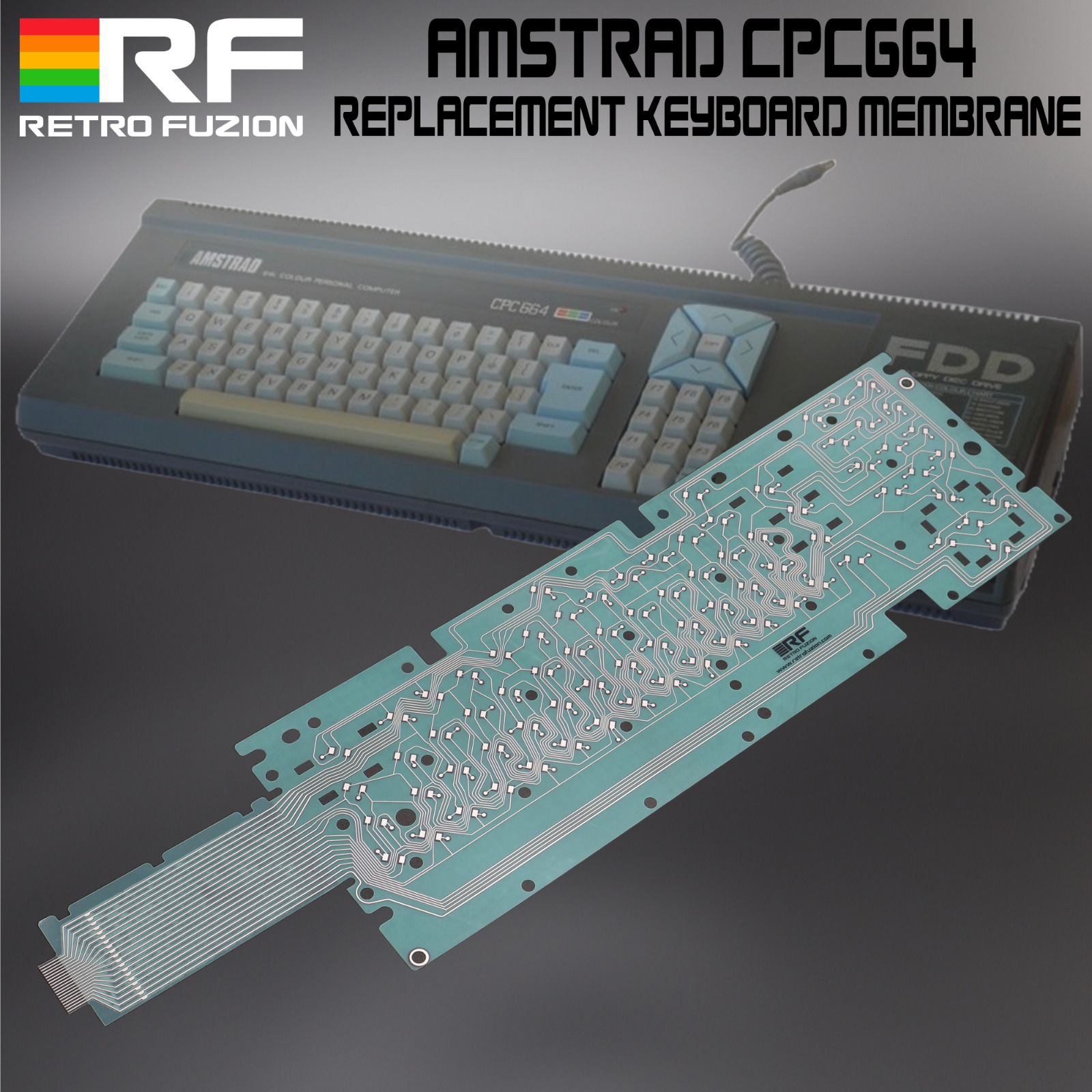 Schnieder Amstrad CPC664 Premium Replacement Keyboard Membrane