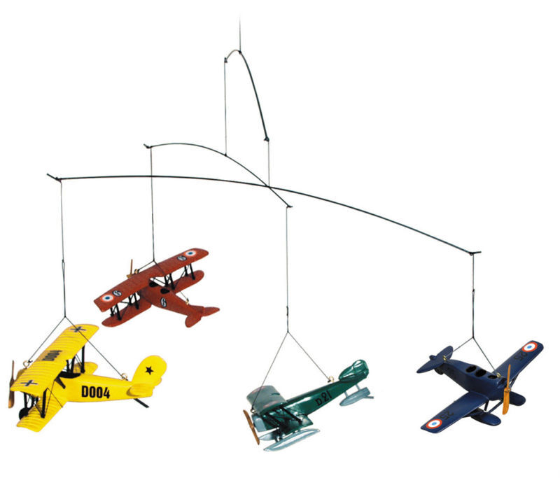 1920 Biplane Flight Mobile Hanging Seaplane Airplane Authentic Models