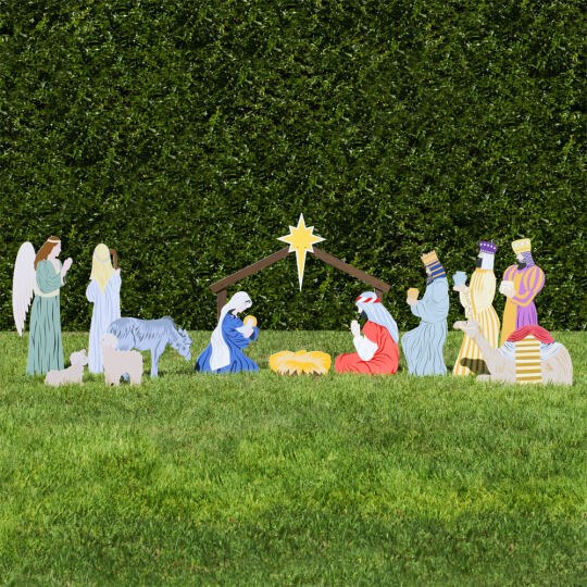 Outdoor Nativity Store Complete Outdoor Nativity Set (Standard, Color)