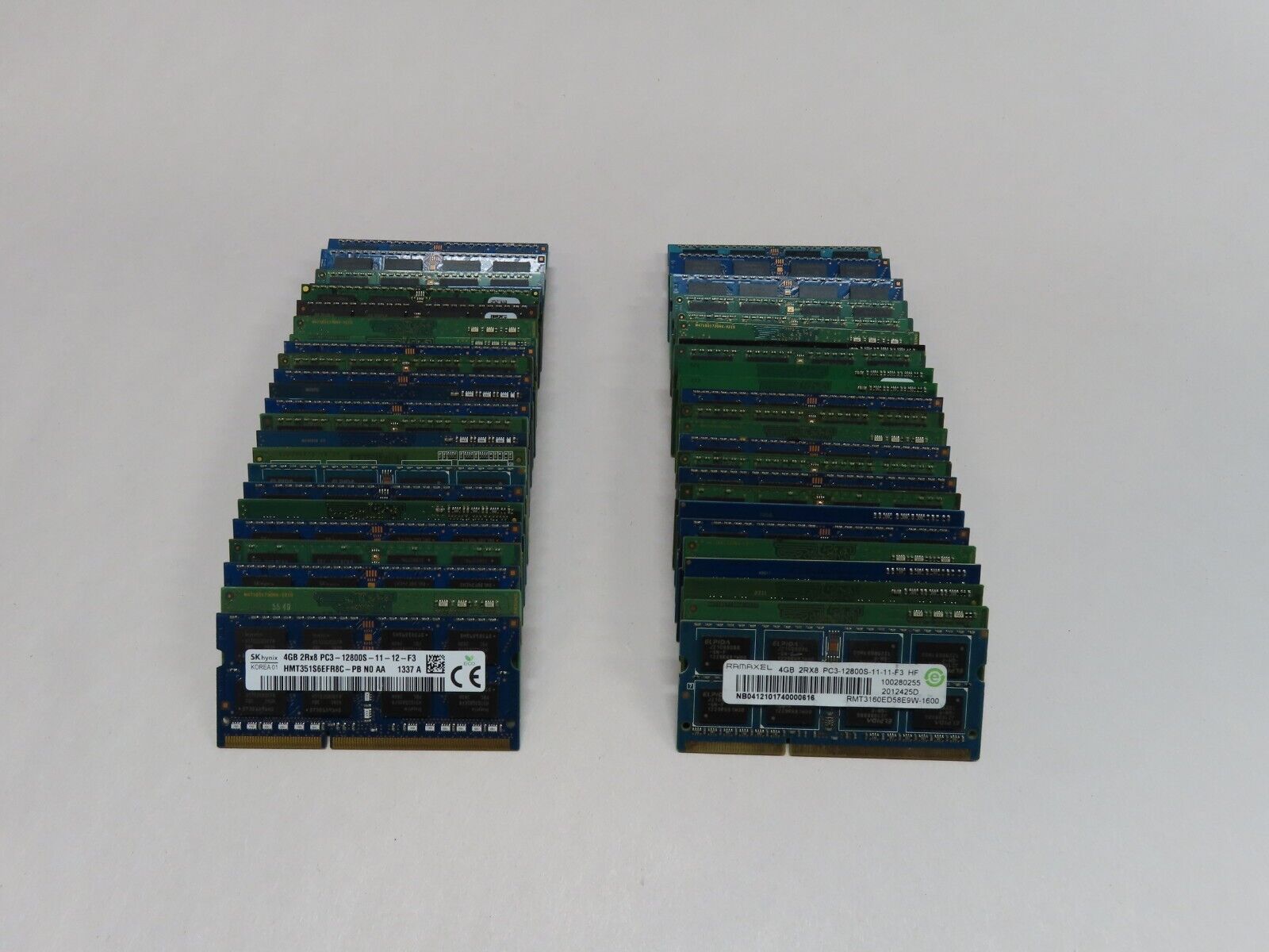 LOT OF 50X MIXED BRAND 4GB PC3-12800S DDR3 1600 SDRAM LAPTOP MEMORY