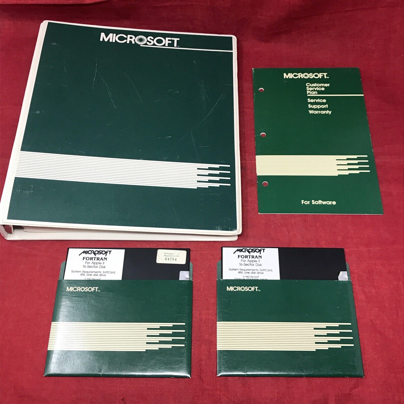 VTG 1980 Microsoft Fortran 80 Apple II + User Guide, Reference Manual & Software