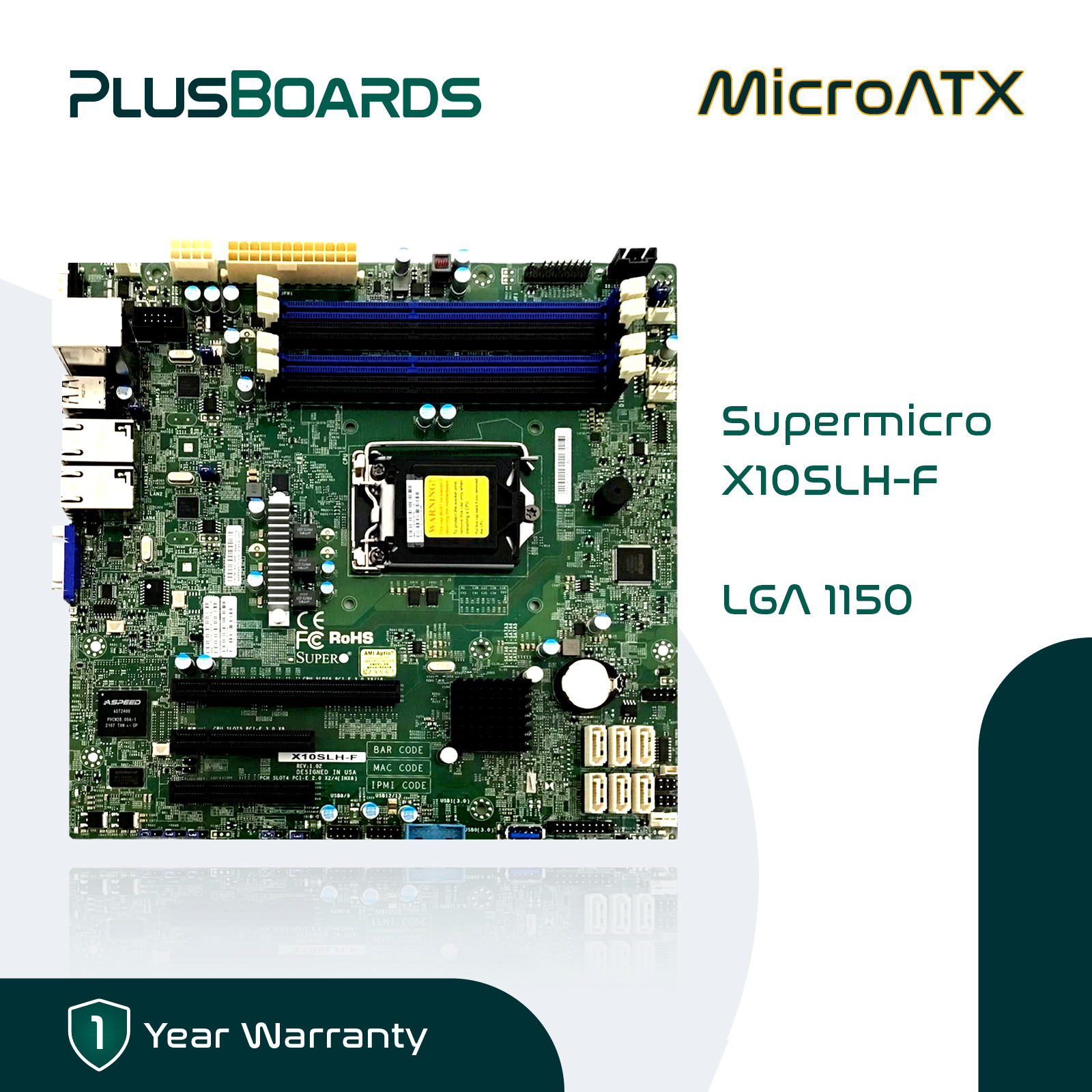 New Supermicro X10SLH-F LGA 1150 i3v4 Intel C226 MicroATX Server Motherboard