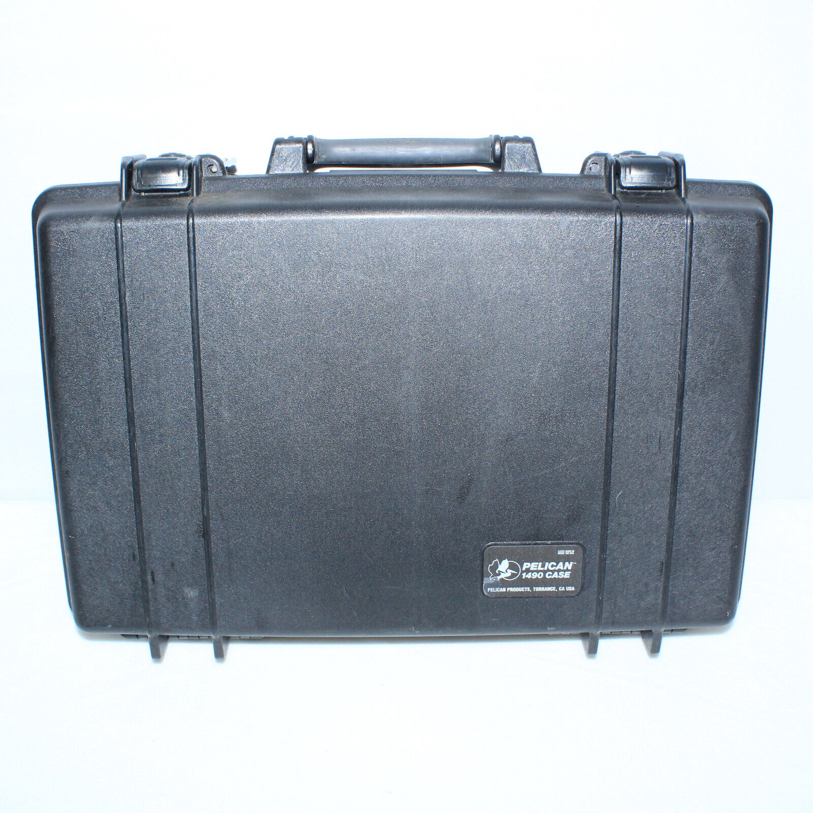 Black U.S. Military Surplus Waterproof Pelican 1490 Protector Laptop Case
