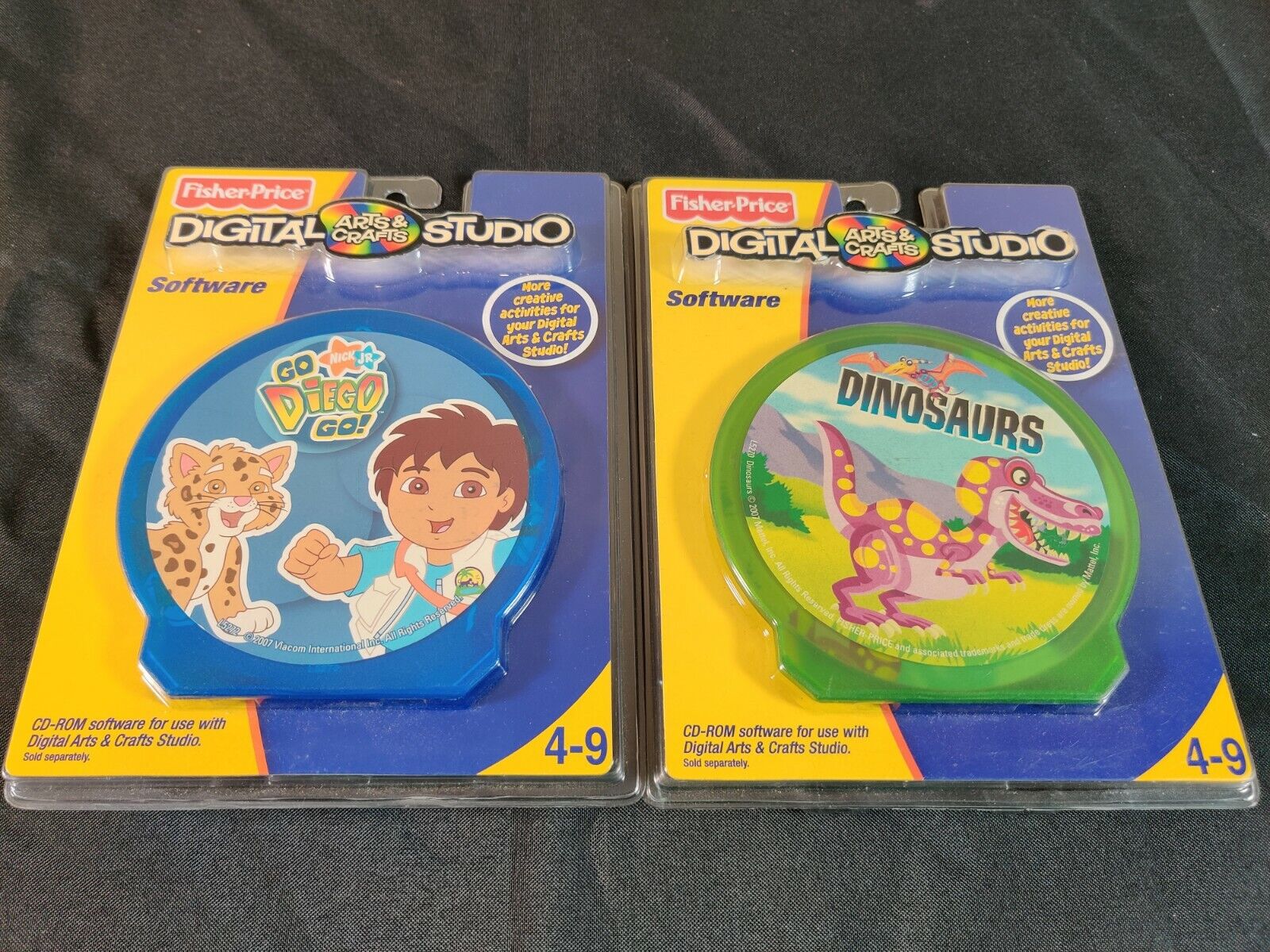 Fisher-Price Digital Arts and Crafts Studio-Go Diego Go Dinosaurs Software NEW