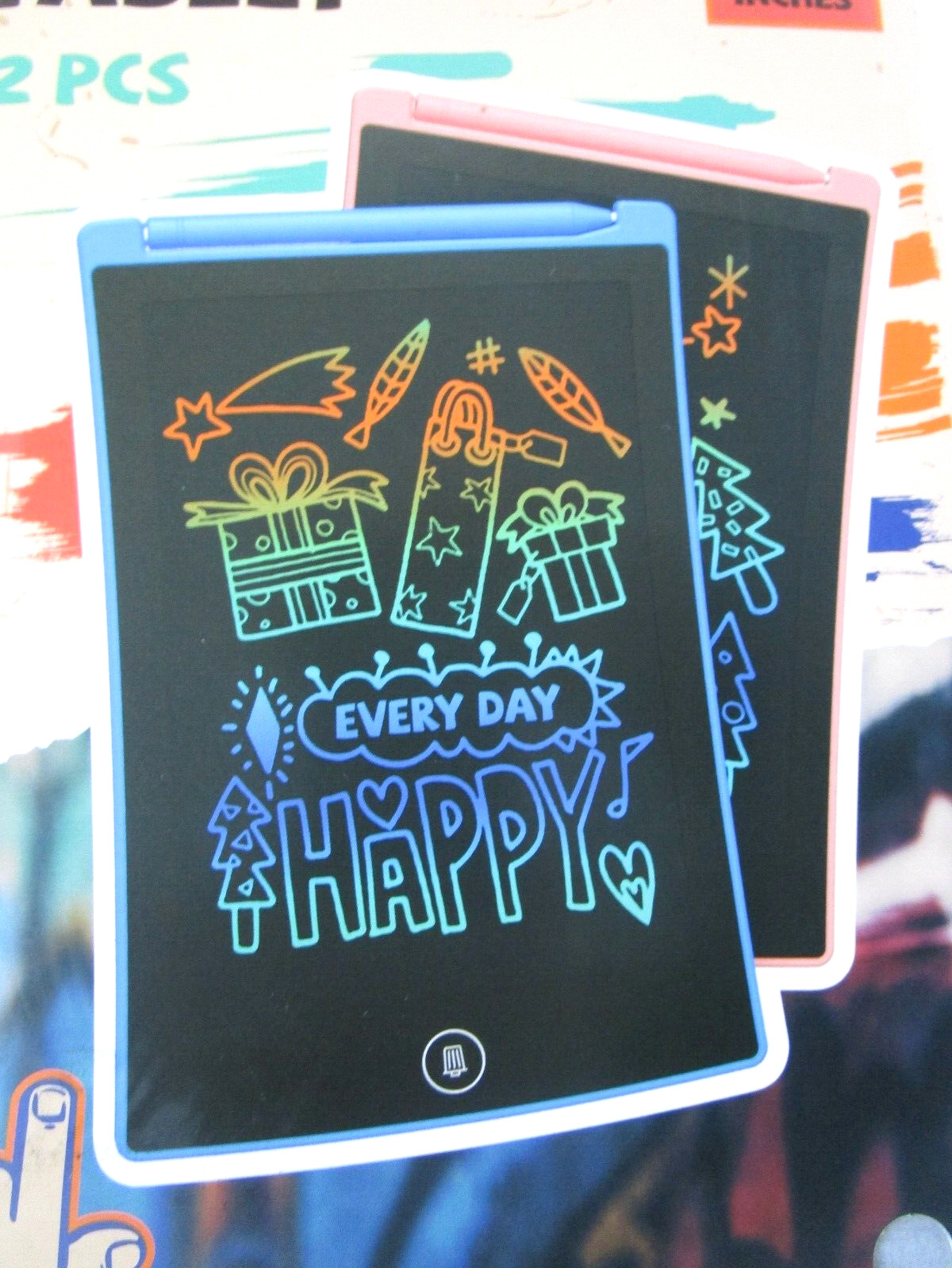 2 Pack 8.5 Inch LCD Writing Tablet Erasable Drawing Doodle Board for Kids \