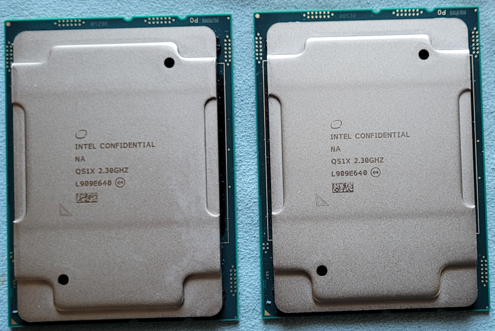 Pair of Intel Gold 6230N QS1X (QS) processor 20 core 2.3GHz 40 thread