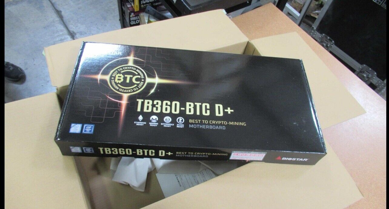 🔥New Biostar TB360-BTC D+ LGA1151 SODIMM DDR4 8 GPU Support Mining Motherboard