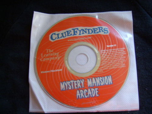 NEW CLUEFINDERS PC MYSTERY MANSION ARCADE CD PLASTIC SLEEVE WIN/MAC YEAR 2002 