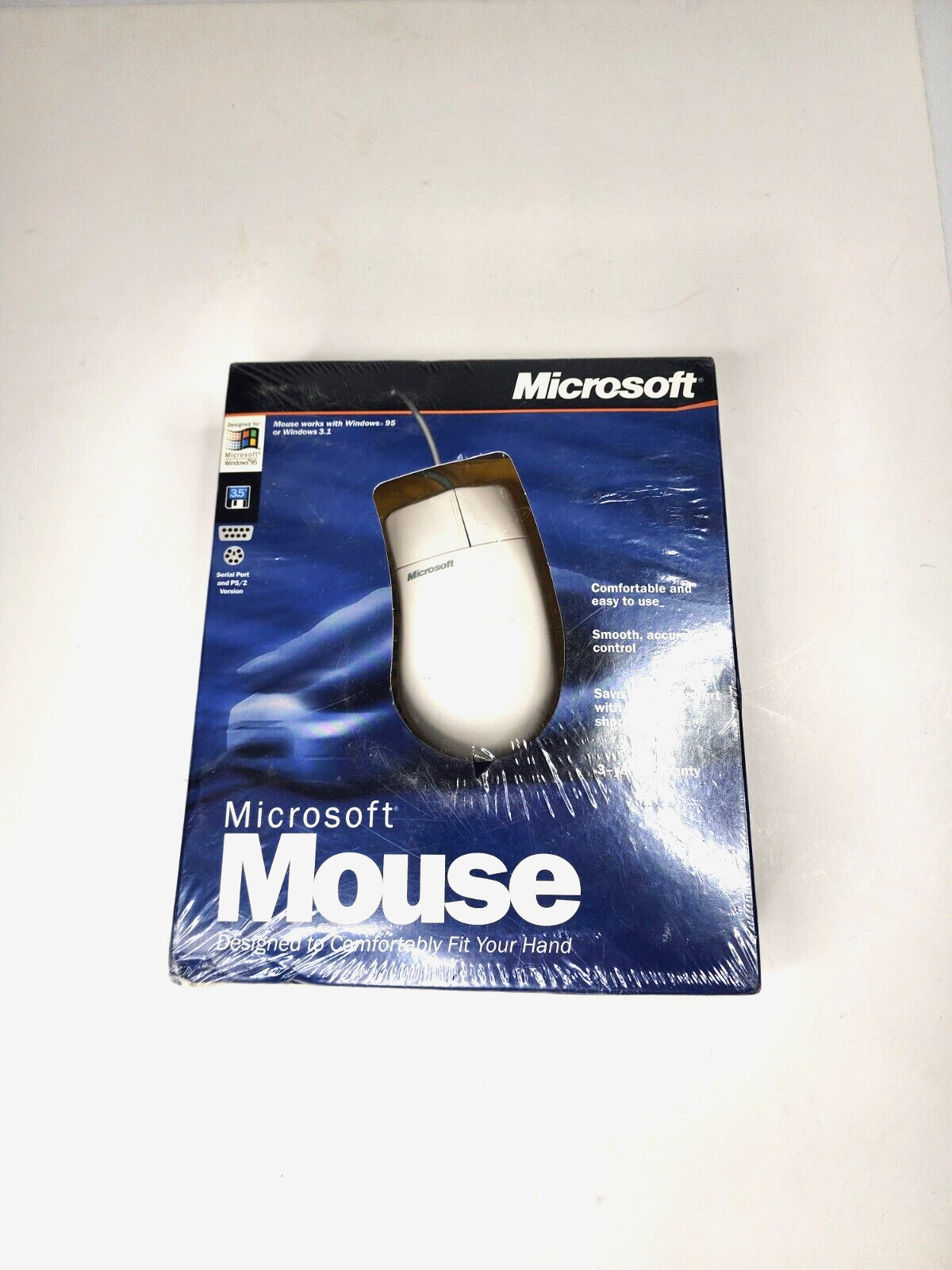 Vtg MICROSOFT MOUSE Serial PS/2 Windows 95/3.1 NEW SEALED Wired 