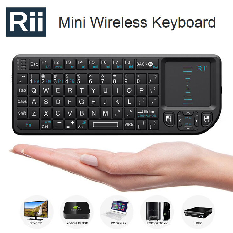 Rii X1 2.4Ghz Mini Wireless Keyboard Touchpad Smart TV Android TV Box PC