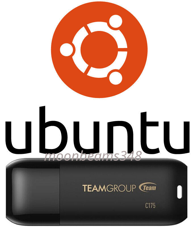 Ubuntu Linux 24.04 LTS Noble Numbat 64 Bt 32 Gb USB 3.2 Bootable Live Install
