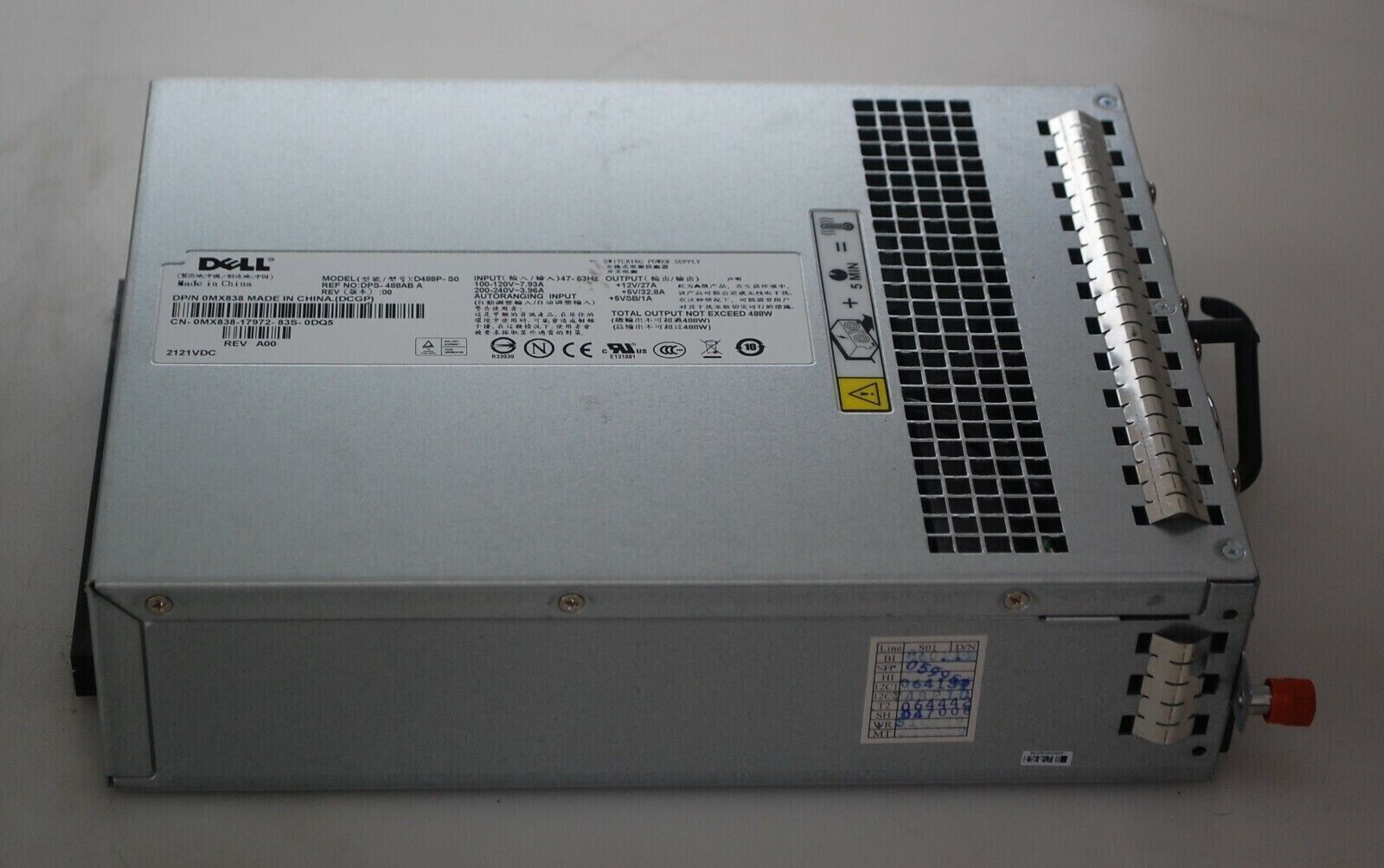  Dell 488W Power Supply D488P-S0 DPS-488AB A PowerVault 