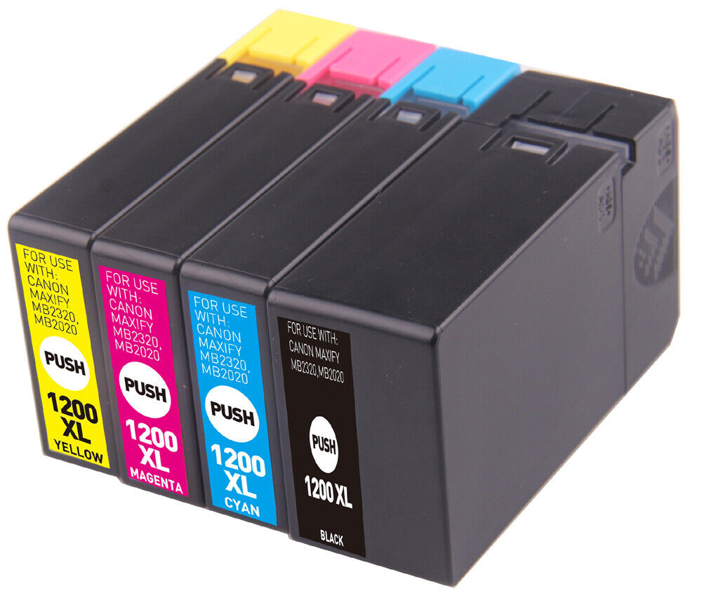 XL Printer Ink + chip for Canon PGI-1200XL MAXIFY MB2720 MB2120 MB2320 MB2020