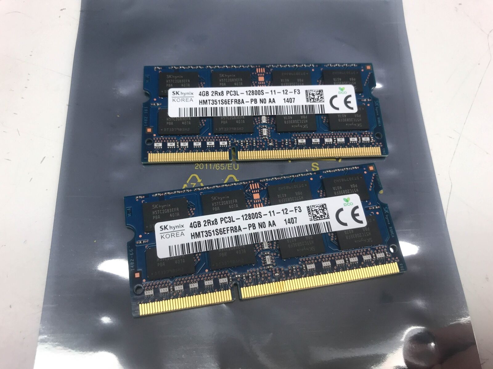 SK Hynix 8Gb (2x4Gb) DDR3 PC3L-12800S SoDimm Laptop Memory Ram HMT351S6EFR8A-PB