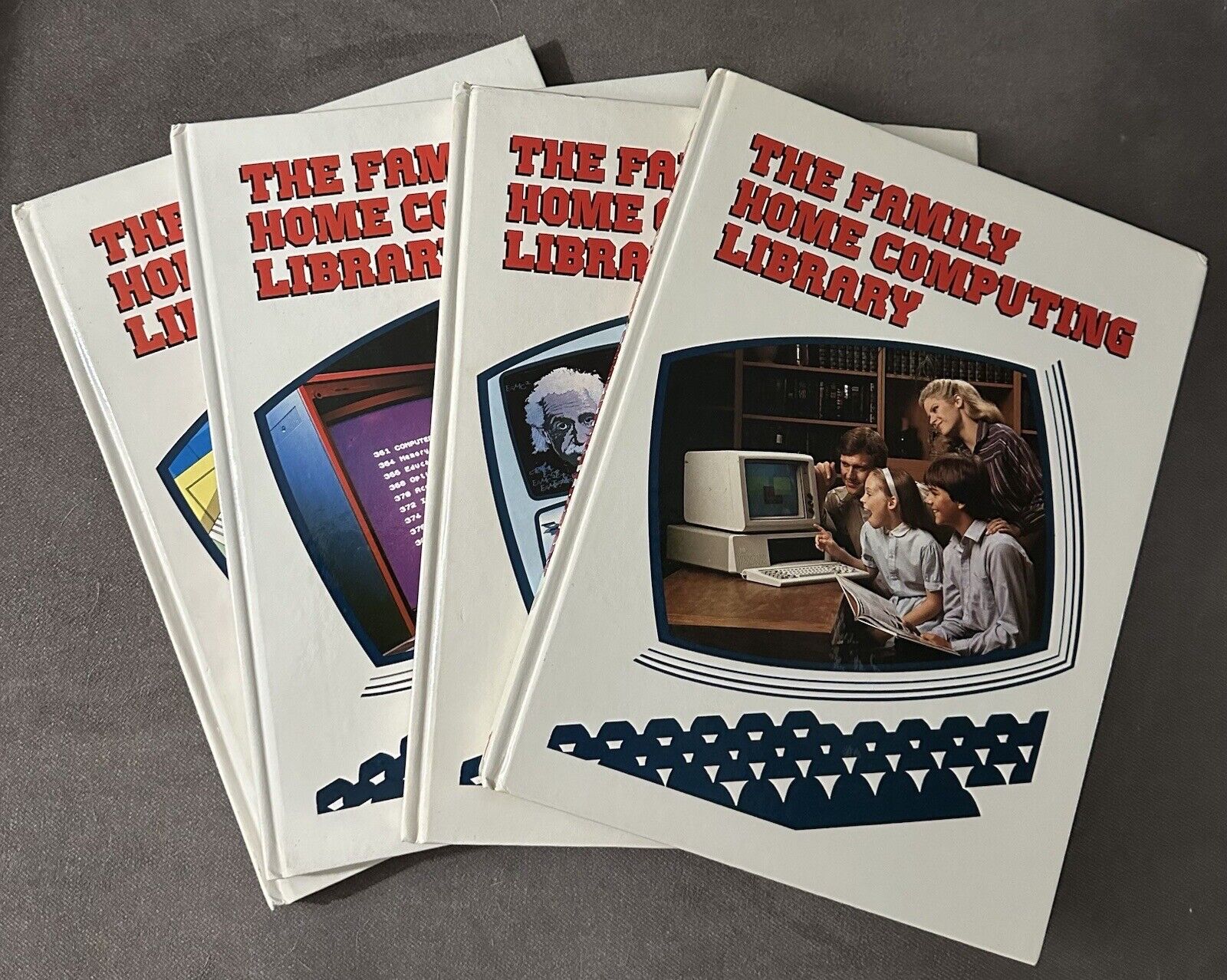 The Family Home Computing Library 1984 Complete Set Of 4 Commodore Apple IBM GUC