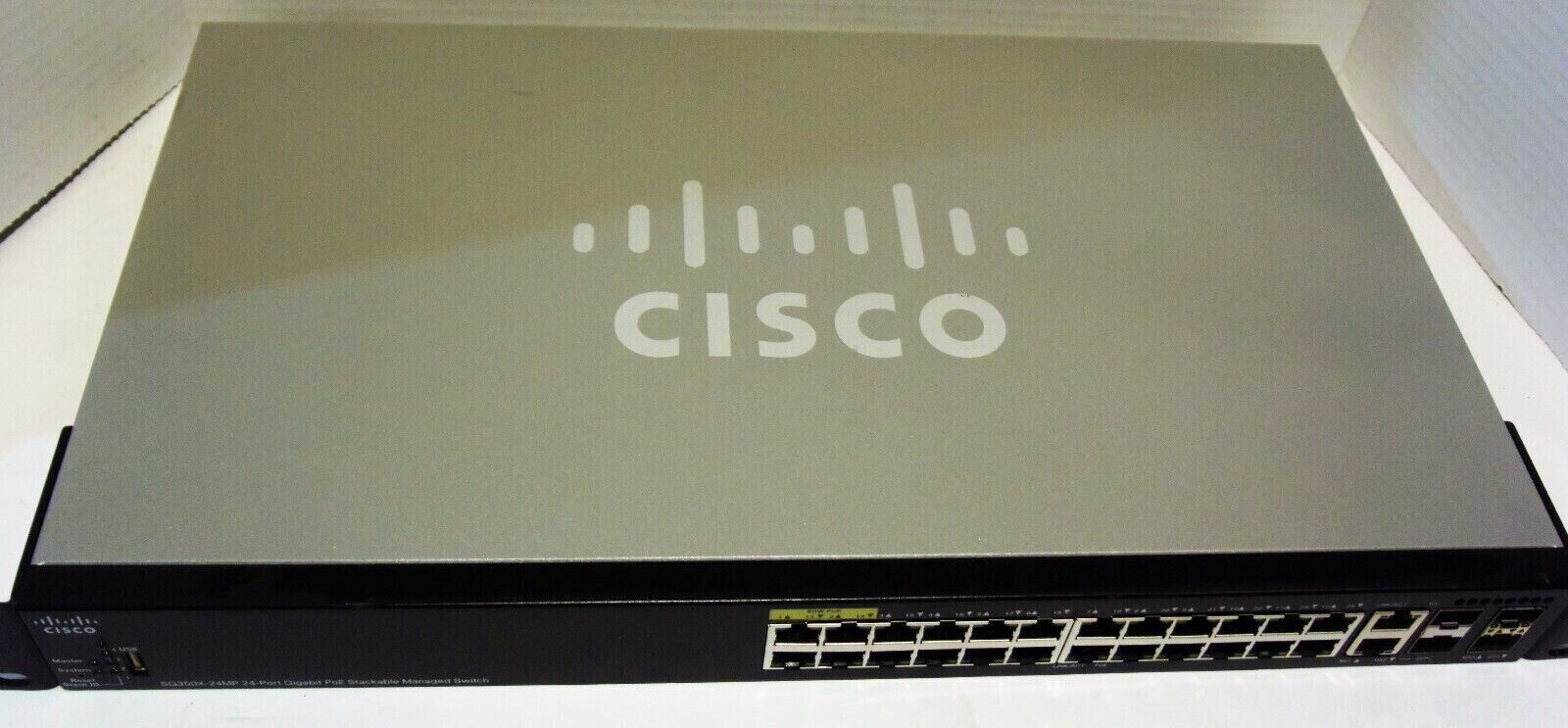 Cisco SG350X-24MP-K9 24 port Gigabit PoE+ Stackable Network Switch 4xSFP+