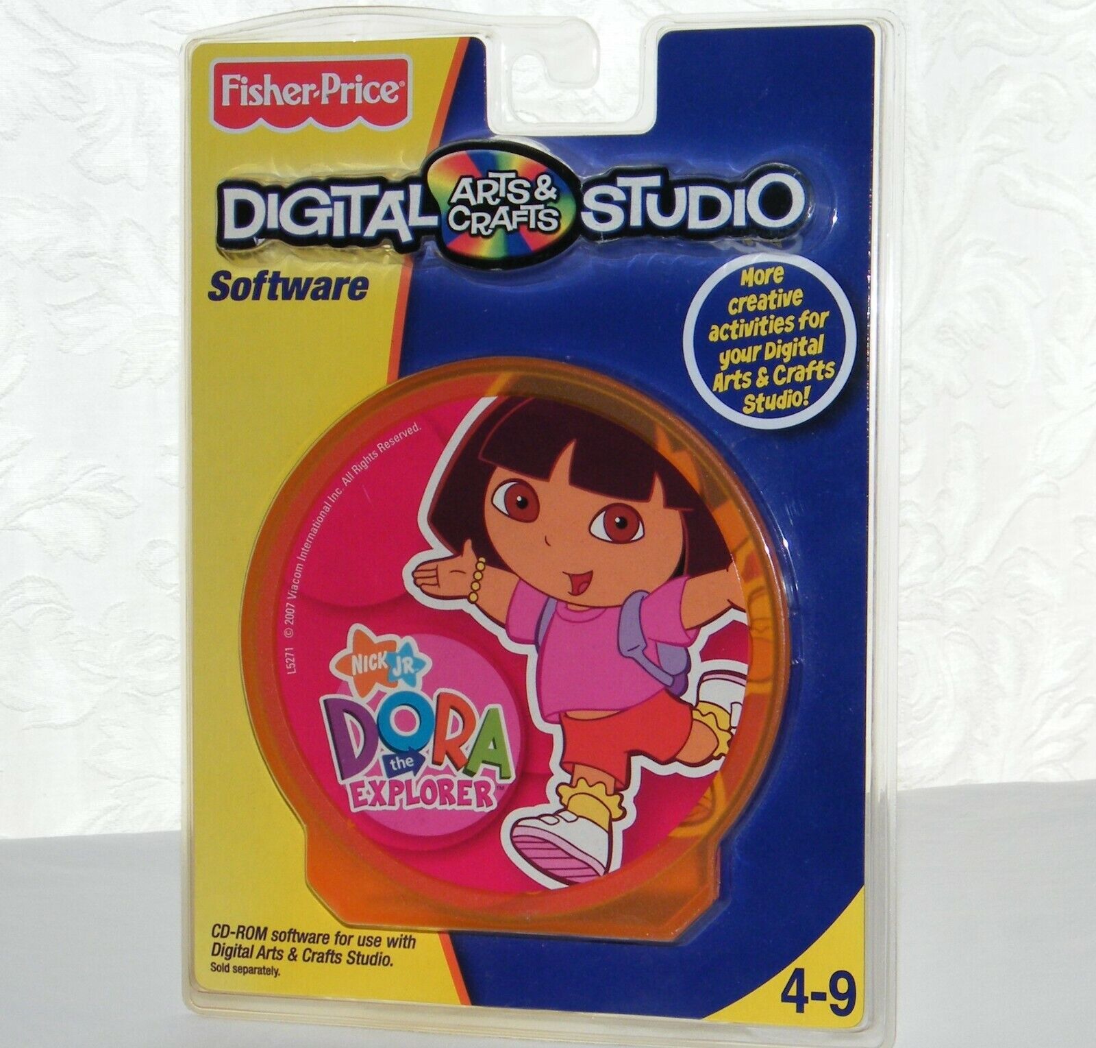 New - Fisher Price / Dora Arts & Crafts Digital Studio PC CD-Rom - Creative