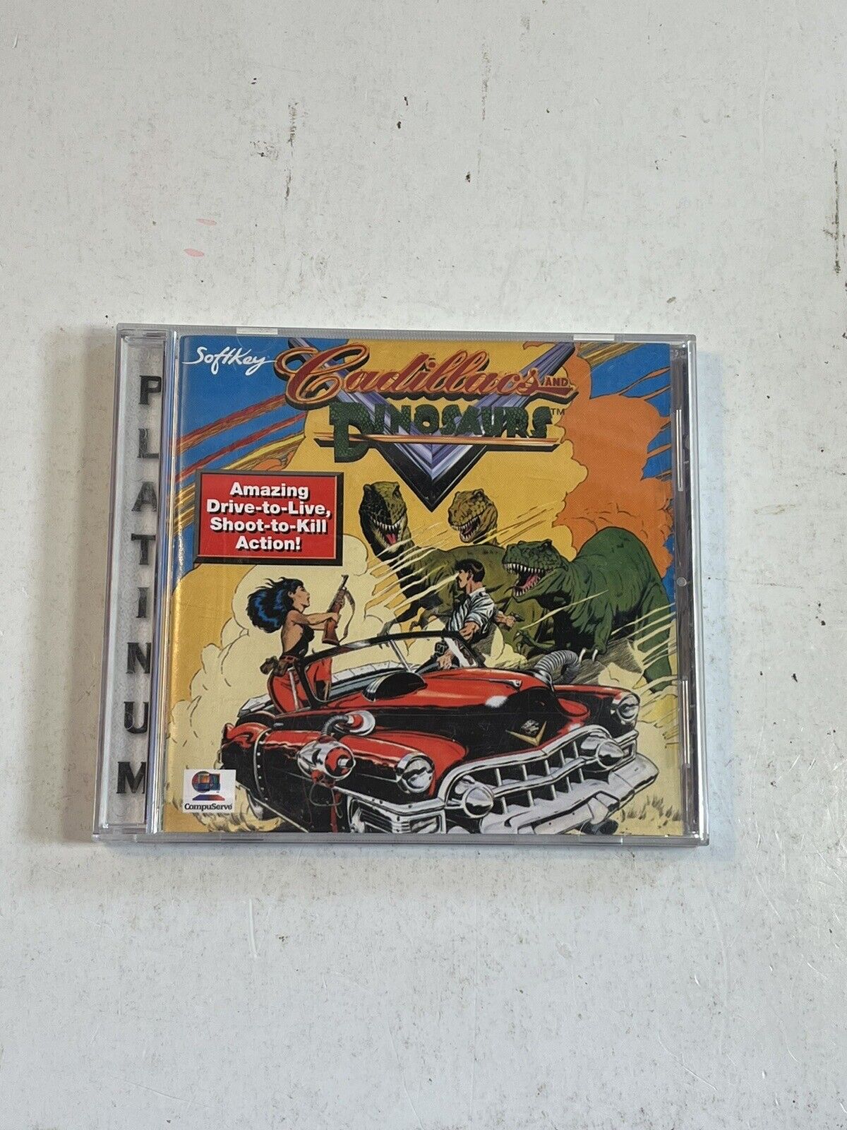 Cadillacs and Dinosaurs PC CD Rom Game MS-Dos Rare CIB Nice Condition