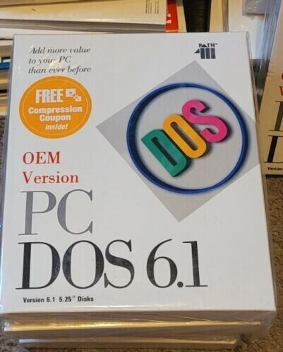 IBM MS-DOS 6.1 6.22 Installer w/ disk media and manuals NEW vintage rare genuine