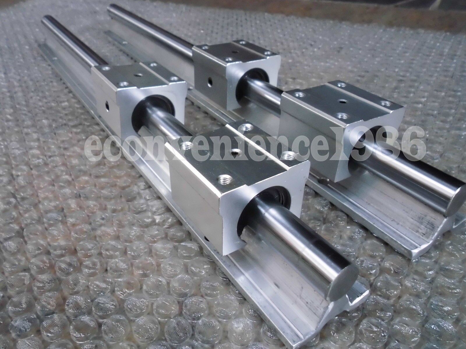 2 pcs SBR25-6000mm Jointed Linear Rail  & 4 SBR25UU Block Bearing
