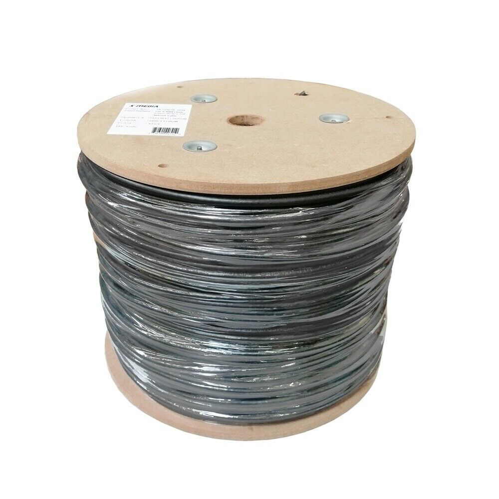 Cat6 1000Ft Bare Copper 23AWG UV UTP Waterproof Outdoor Direct Burial LAN Cable