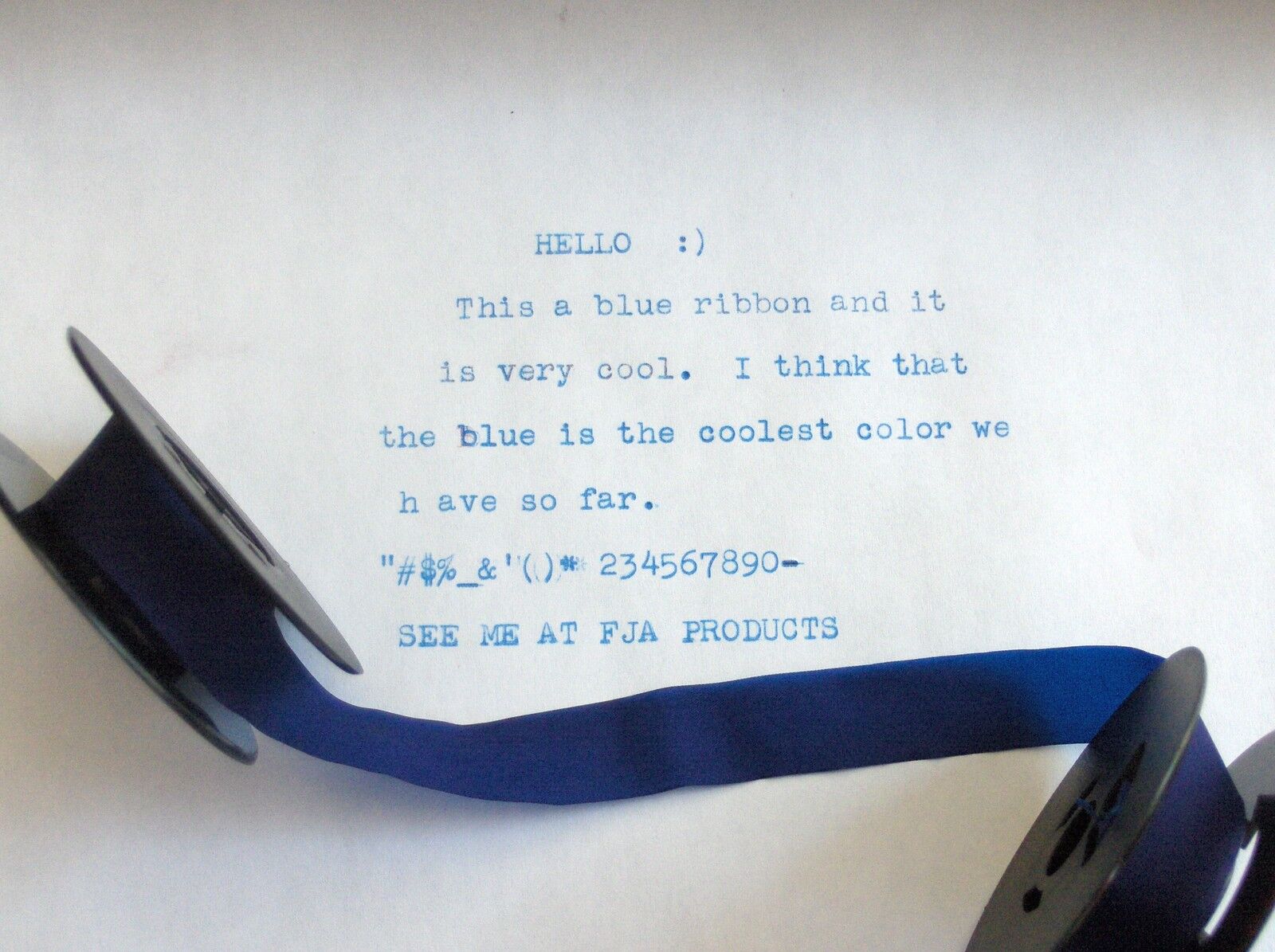 Smith Corona Clipper Blue Ink Typewriter Ribbon + 