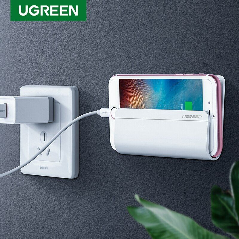 UGREEN Universal Wall Stand Mount Phone Charger Holder for iPhone Samsung Tablet